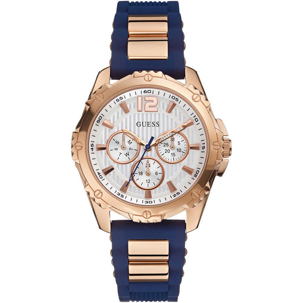 GUESS Intrepid 2 Blue Stainless Steel Unisex Quartz W0325L8 синий