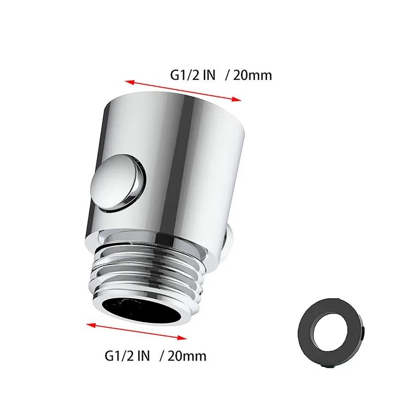 

Shower Accessories Sprinkler One-button on-off Valve Shower Angle Valve Shower Head Quick Off Bathroom Water Stop Valve серебряный