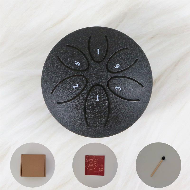 Ethereal 3-Inch Steel Tongue Drum: 6-Note Mini Percussion Instrument for Kids