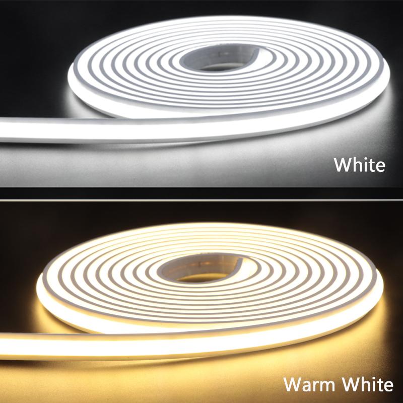 Under Cabinet LED Light COB LED Strip Neon Tape With Dimmable Touch Sensor For Closet Shelf Showcase Acoustic Wall Panel Decor