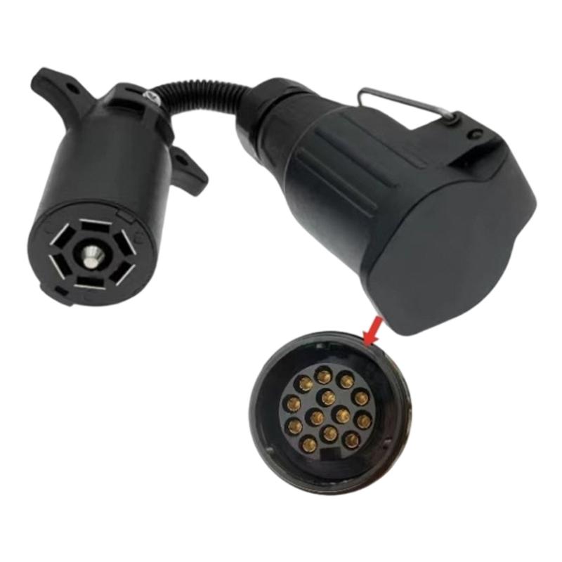 Trailer Electrical Part Adapter 12V Cable-Linked Design for Light Hookup, Towing Wiring Replacement, and 1 Pack Use