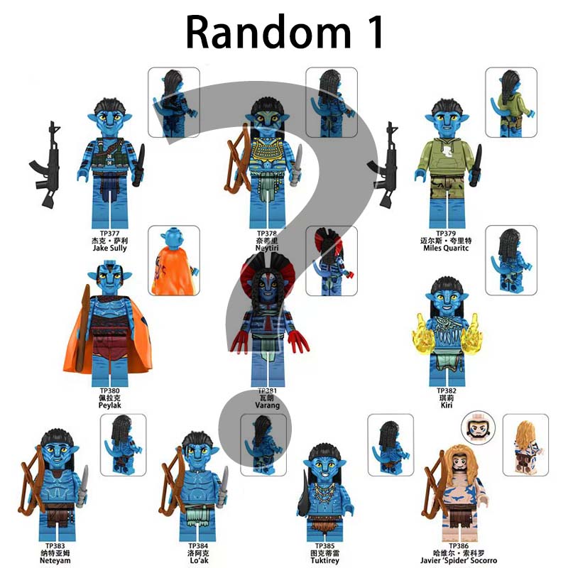 Avatar: The Way Of Water Construction Block Set - 6Pcs Jake Sully Small Action Figures | Collectible Toys For Kids & Fans