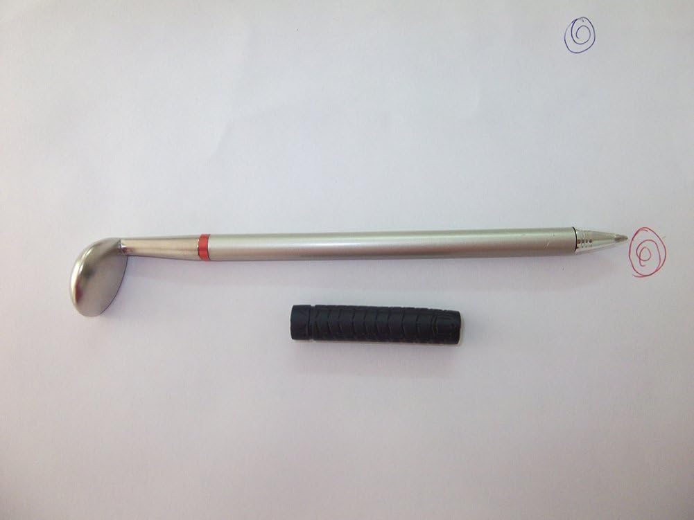 Golf Pen Holder for 3 Golf Golf Golf Tabletop Includes Mini PU Golf Bag White with Pen, Pens, Prize, Souvenir, Gift, Stand, (Black + Grass)