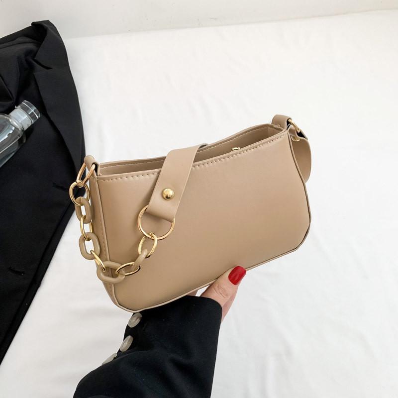 Fashionable Minimalist Pu Shoulder Bag Trendy 2023 Simple Underarm Bag For Women