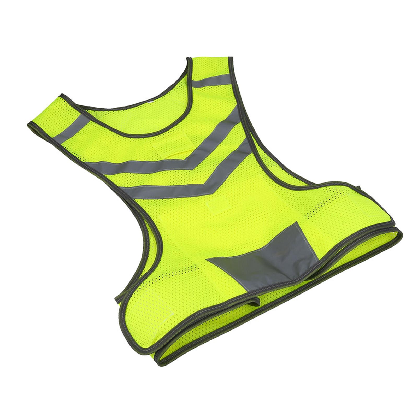 

High Visibility Adjustable Reflective Safety Vest for Outdoor Sports Cycling Running Hiking