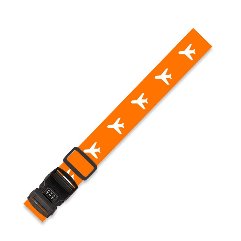 Identifica fácilmente tu maleta con cinturones de embalaje ajustables y candado de código para viajes