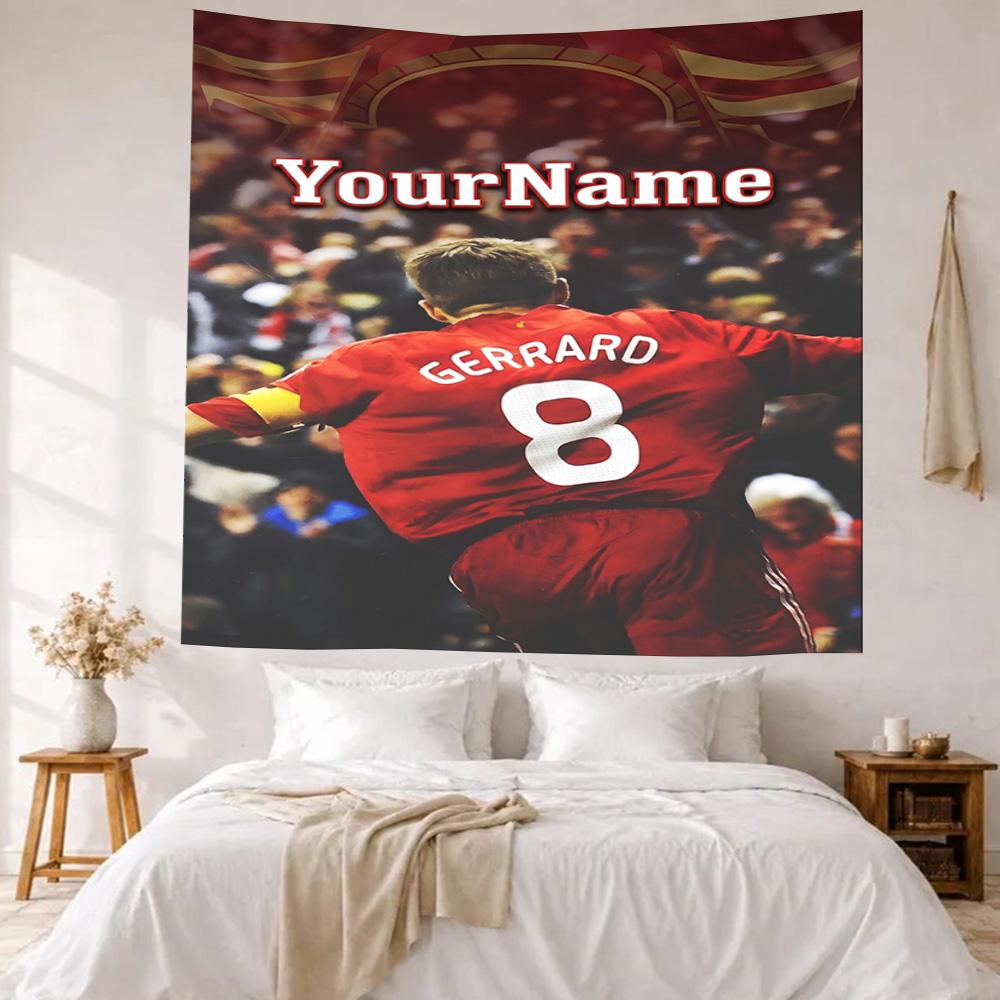 Liverpool Custom Your Name Wall Decor Tapestry Art For Pet Memorial Birthdaywedding Party Backdrop Family Gift