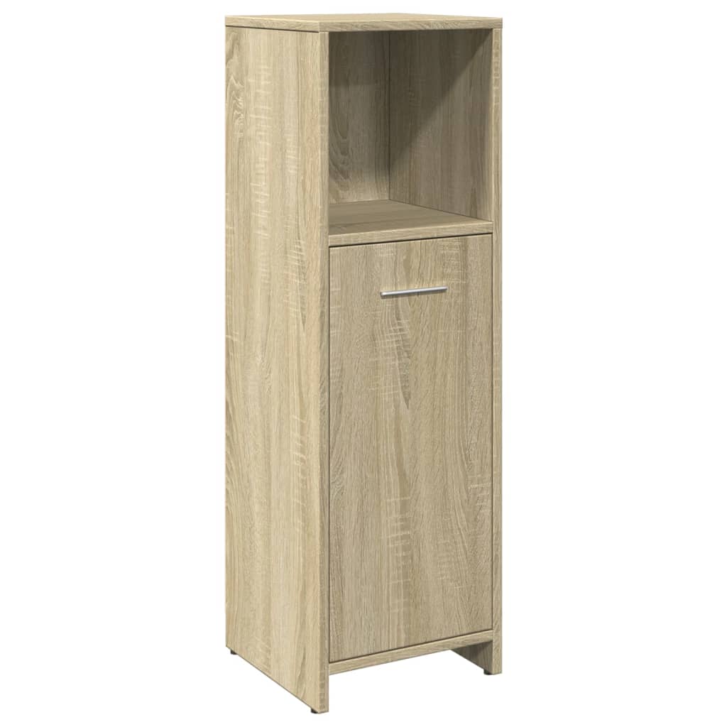 4 piece Bathroom Furniture Set in Sonoma Oak Particleboard