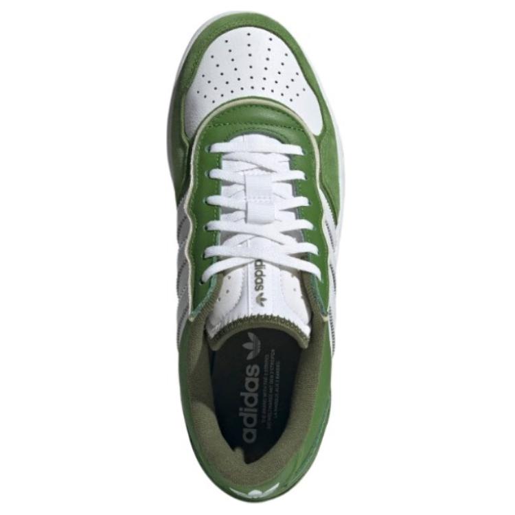 Adidas Originals Courtic Non-Slip Durable Low-Top Skate Shoes Unisex Sneakers Green White JI2553