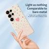For Samsung Galaxy S25 Ultra Case Pink Love Pattern Printing Straight Edge TPU Phone Back Cover