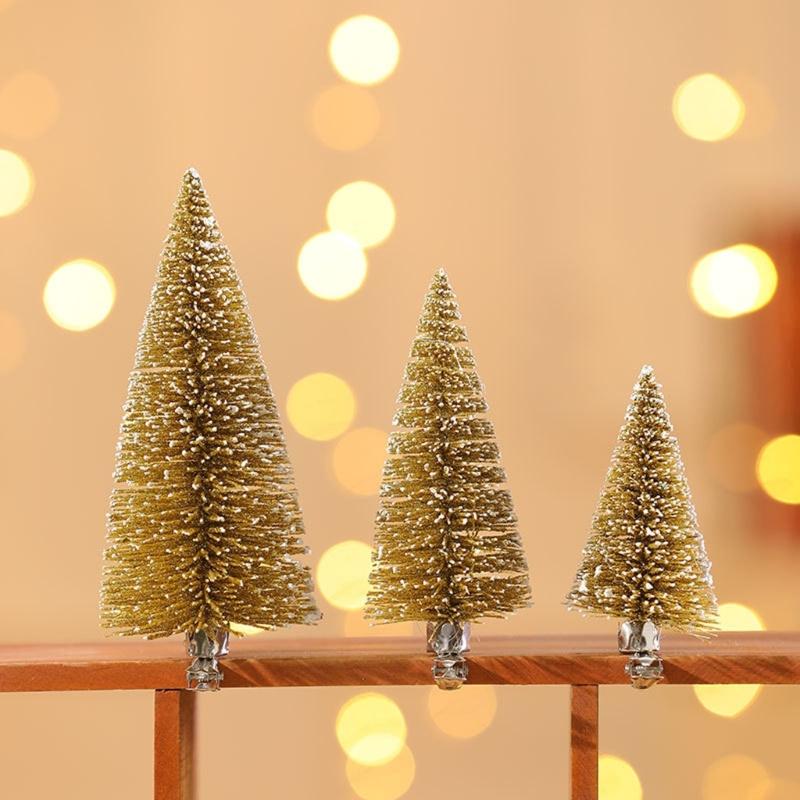 Simulated Small Christmas Tree with Clip Mini Christmas Tree Pine Needle Tree