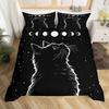 Homewish Cartoon Frog Prince Duvet Cover Set For KidsKawaii Red Mushroom Bedding SetCute Animal Bed Set