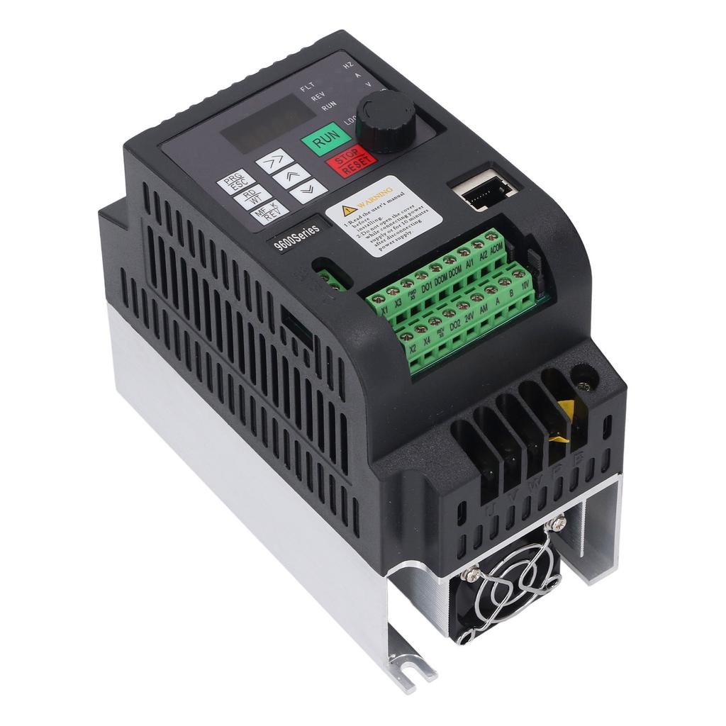 Variable Frequency Drive 0.75KW 8.4A 1PH 110V 50-60Hz Input 3PH 0-110V 0-600Hz Output Vector Frequen