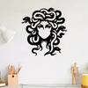 Metal Wall Sculpture Medusa Rustproof Iron Art Halloween Gothic Decor