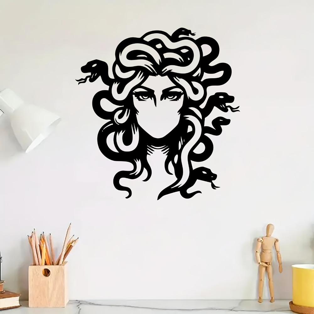 Metal Wall Sculpture Medusa Rustproof Iron Art Halloween Gothic Decor