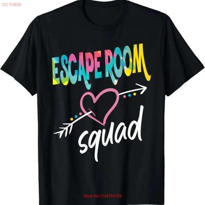 Escape Room Squad T Shirt Vintage Washed Casual Soft Comfortable Designer Clothes Homme Slightly Graphic Stylish Unisex