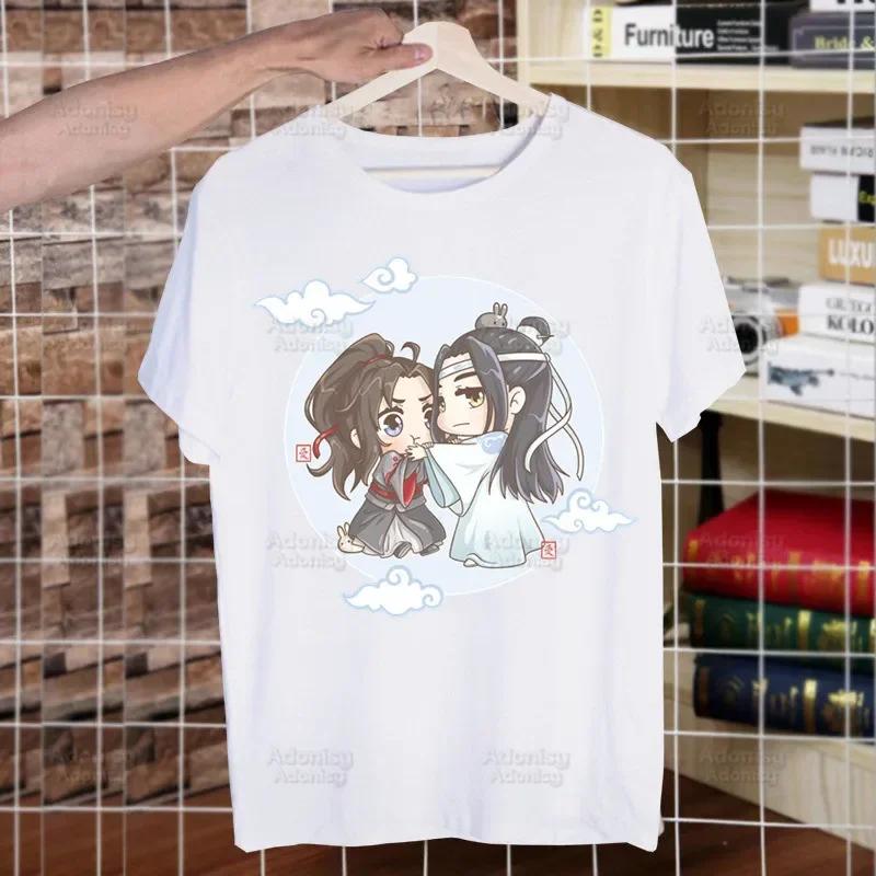 Mo Dao Zu Shi The Untamed Harajuku Man T Shirts Lan WangJi Wei Wu Xian Tees Shirt Tops Short-Sleeved Aesthetic Anime T Shirt