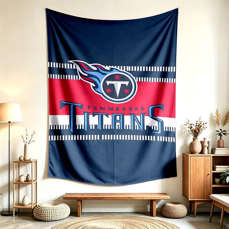 Tennessee Titans (14) Tapestry Suitable For Decorating Homes Dorms And Bedrooms Soft To The Touch And A Perfect Gift For Friends And Family