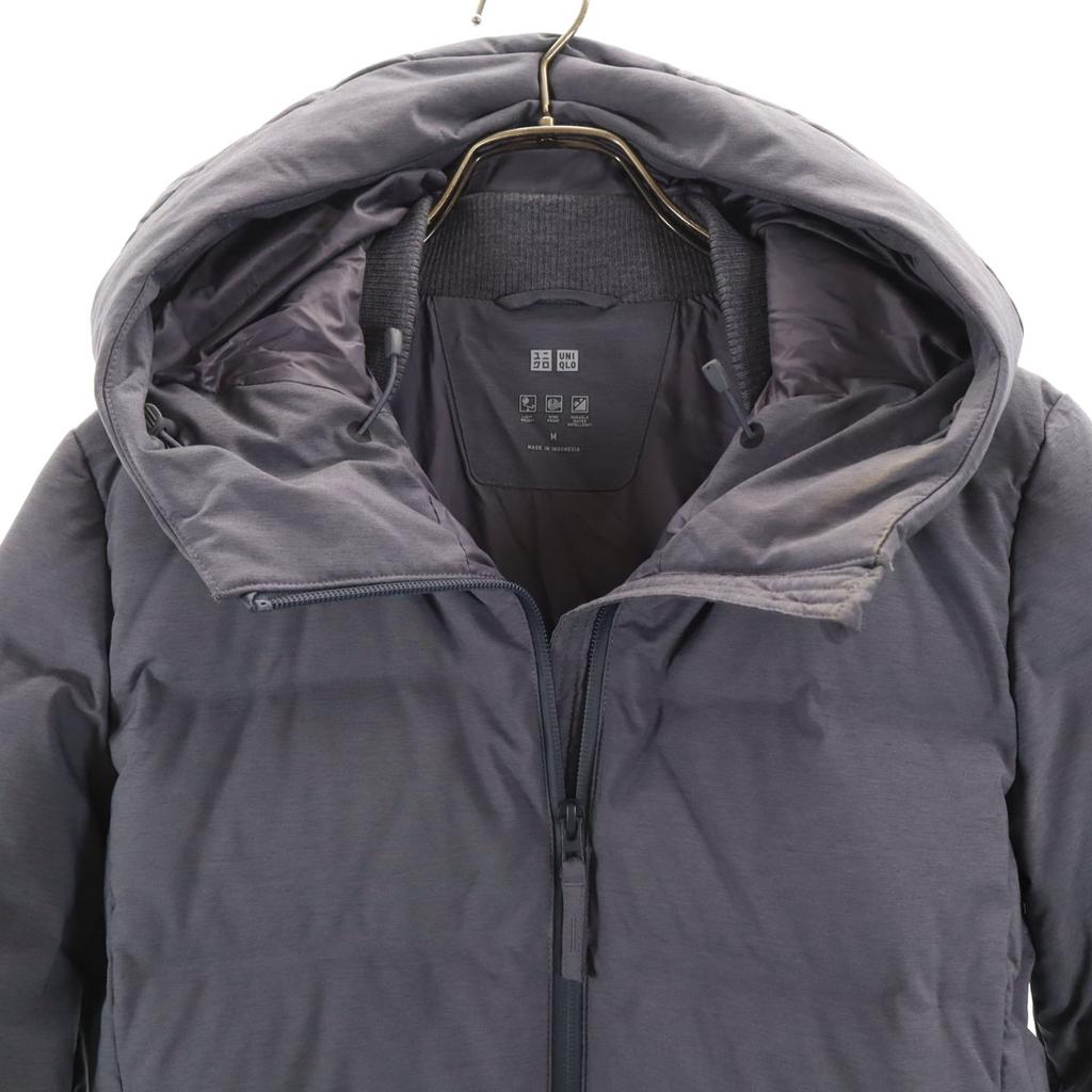 Uniqlo Nahtloser kurzer Daunenmantel M grau Damen Gebraucht