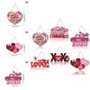 Heart Flower Paper Door Hanger Party Decor For Romantic Event Venue