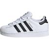 adidas Superstar 2 C 'White Black' (Unisex) Cloud White / Core Black / Cloud White Kids' Skateboarding Shoes JH9980