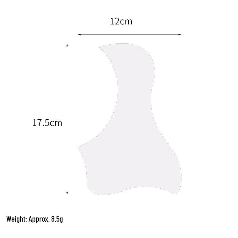 Gitaar slagplaat voor 38", 40", 41" – Gekleurde Onregelmatige Vorm, Geschilderd Stickerbord Accessoire