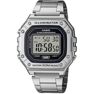 CASIO Standard Digital Watch W-218HD-1AV Men's Cheap Casio Chipkashi Metal Band Silver