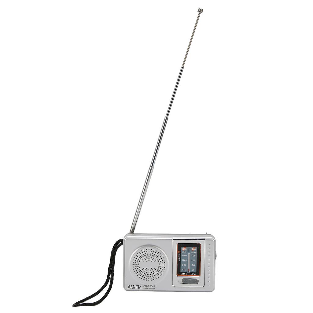 Portable Radio DSP Chip AM FM Transistor Radio with Built In Speaker for Home Travel Entertainment Work Emergency