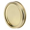 12Pcs Stainless Steel Split Type Glass Jar Lids Round Lkproof Sling Covers Kitchen Supply(XH00179 Gold )