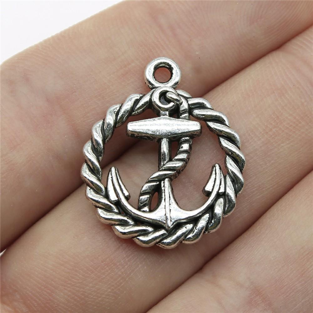 4 Pieces Mix Ship Anchor  Decor Charms For Jewelry Making Boat Anchor Diy Craft Supplies Men Jewelry Decorative Jewelry Gift