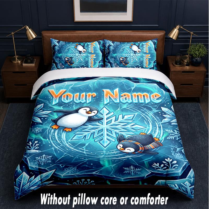 Fantasy Magic Theme Custom Text Or Name 3Pcs Bedding Set,1 Flat Sheet & 2 Pillowcases Personalized Home Bedding