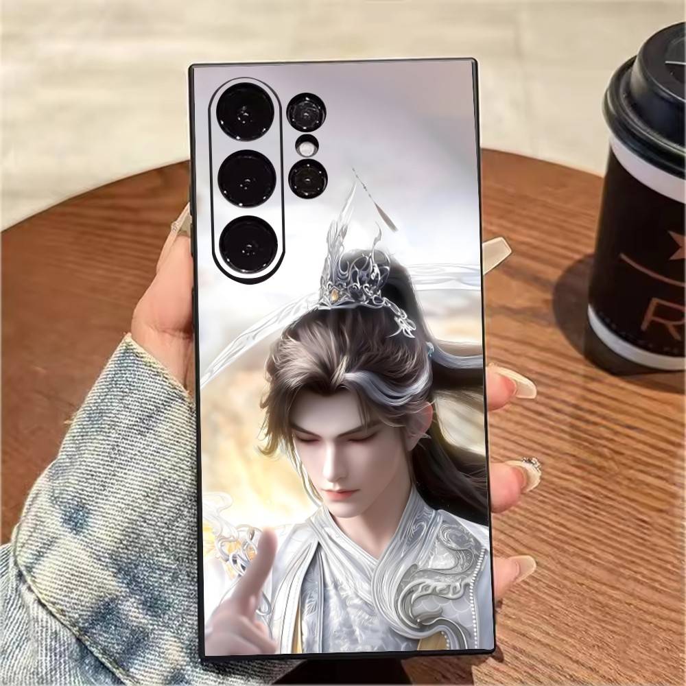 P-Perfect World Shi-Hao Phone Case For Samsung S25,S24,S21,S22,S23,S20,Ultra,S26,Plus,Fe,Note,5G Black Cover