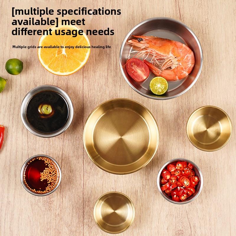 304 Stainless Steel Portable Dipping Sauce Box for Barbecue Mini Seasoning Container