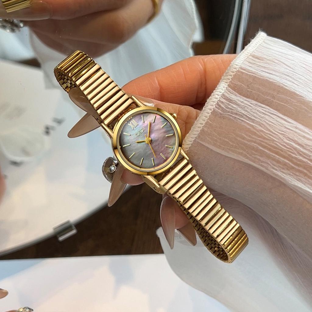 Oval Steel Belt Fashionable Exquisite High Sense Waterproof Quartz Watch, Versatile Student Watch High Value Watch Women