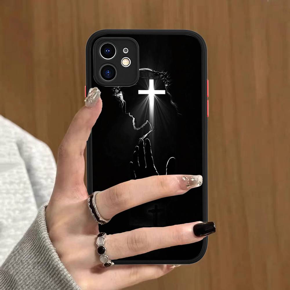 

Son Of God Jesus Phone Case For IPhone 16e 15 14 13 12 11 Pro Max Plus X XS MAX Candy Color Matte Cover iphone 15 plus