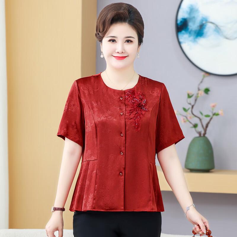 YUZHAOLIN Women's Plus Size Embroidered Summer Top