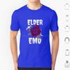 Elder Emo T Shirt 6xl Cotton Cool Tee Elder Emo Emo Goth Elder Skull Pop Punk Emo Band Still Emo Funny Elder Emo Punk Black
