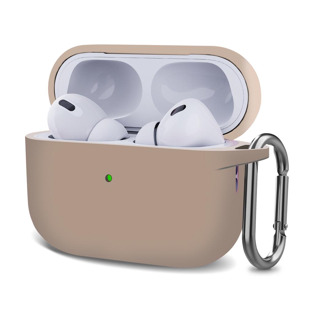 Suitable for AirPods Pro2 Apple 2026 Bluetooth Headset Silicone Solid Color One-piece Thickened Protective Case