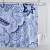 Boho Luxury Floral modern Shower Curtain flower printing Waterproof Polyester Bathroom Curtain with Hooks Bathtub Screen