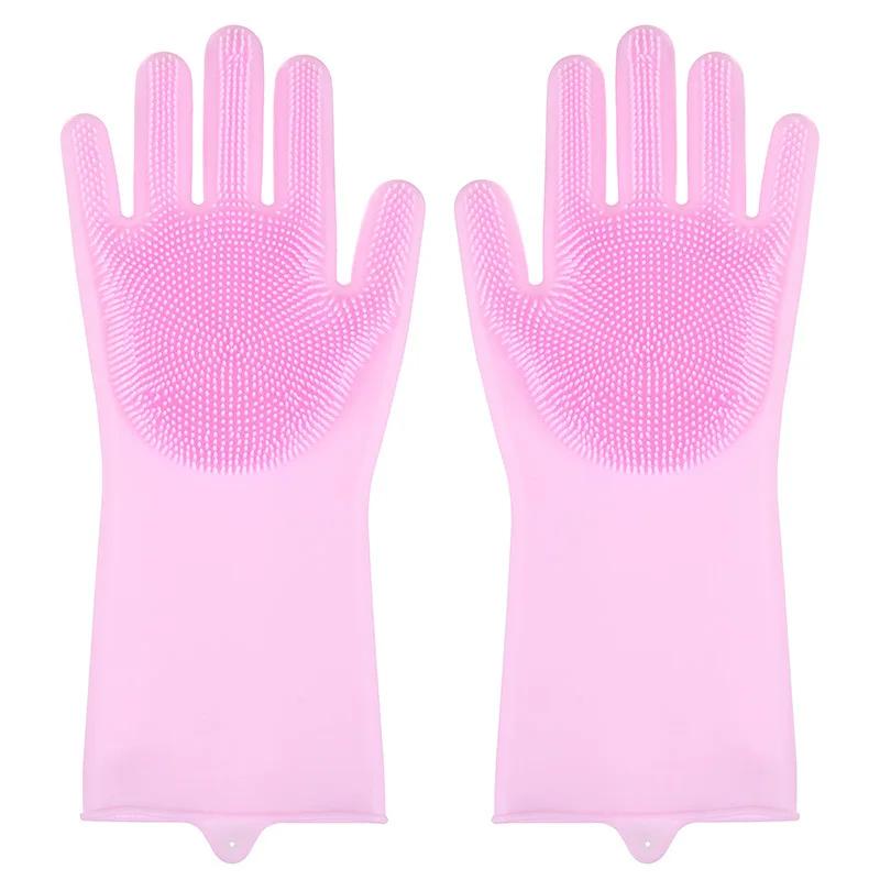 

Перчатки для груминга питомцев, Перчатки-шампунь для купания собак с зубцами высокой плотности, Силиконовая щетка для удаления шерсти питомцев, Щетка-шампунь для купания розовый