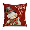 Cartoon Santa Claus Pillow Case Snowman New Year Holiday Cushion Sofa Pillow Case Premium Durable Quality Useful