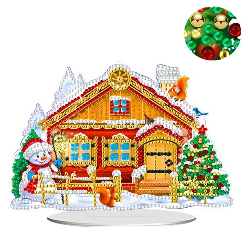 

Алмазная роспись, украшение мебели на Рождество, акриловый кулон, сделай сам, мозаичное искусство, подарок ручной работы