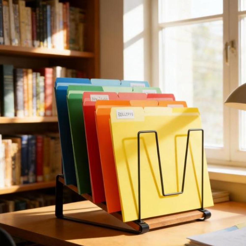 

Vertical File Organizer For Desk Office Organizer Office Document Sorter As Shown Desktop File Organizer 5-section China Mainland