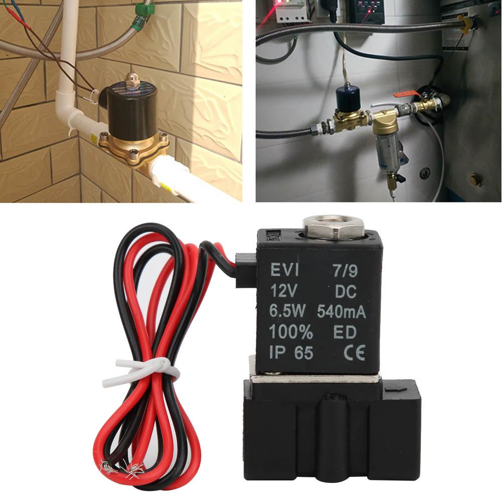 Electrovalvă electrică solenoidă din plastic cu răspuns rapid 12V DC 2 poziții 2 căi aer apă ulei G18