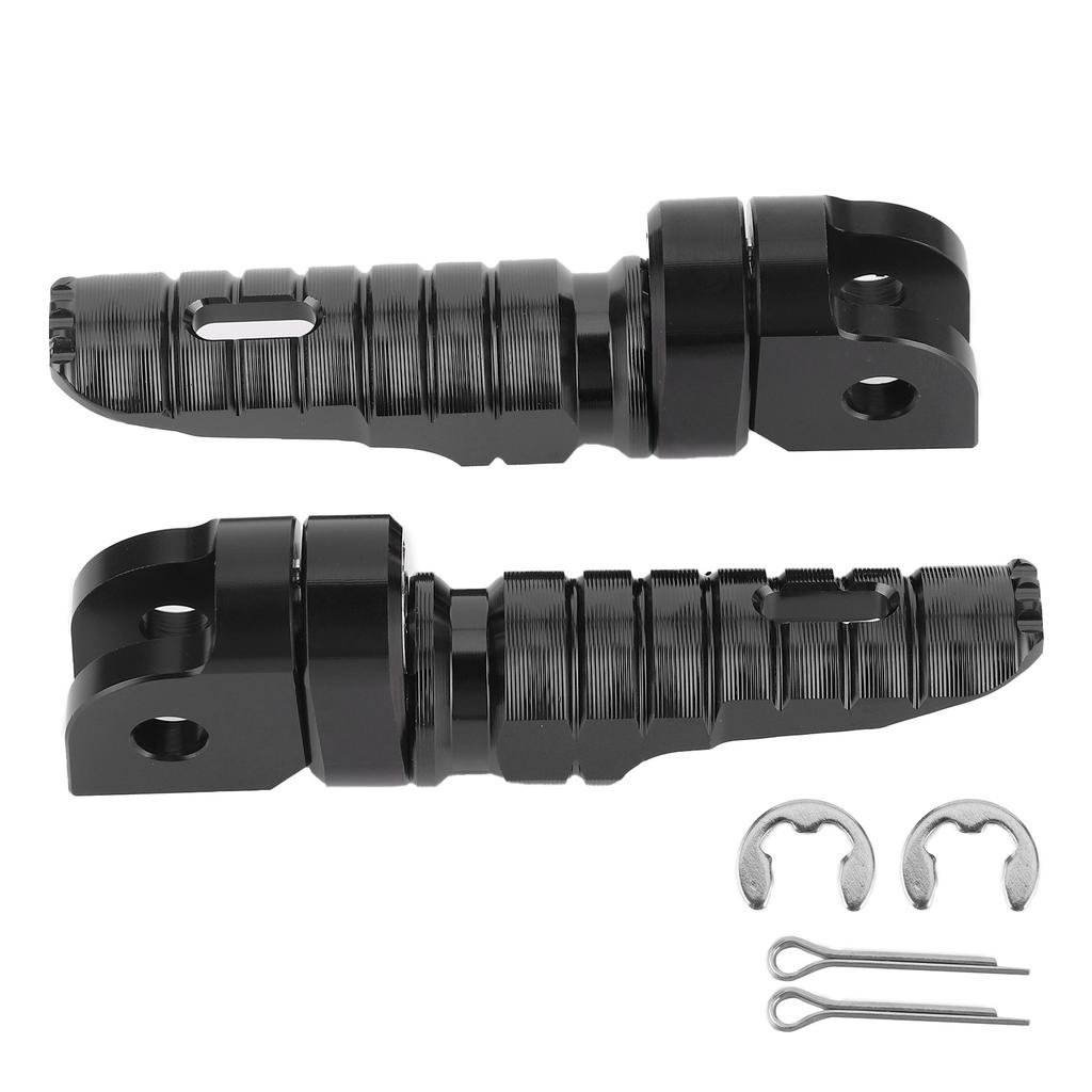 Pair of Front Foot Pegs Pedals Motorcycle Modification Fit for Honda CB125R CB300R CB1300SF CB600FBlack