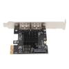 PCIE to Power ESATA Expansion Card 2 Port 6.0Gbps Support Hot Swap Plug and Play PCI Express SATA Card for Desktop