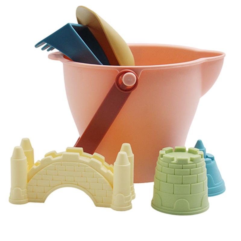 Baby Sand Play Toys Beach Castle Mold Bucket Kids Outdoors Sandbox Set Sand Acssories Building Outdoor Kids Sand Toy Summer