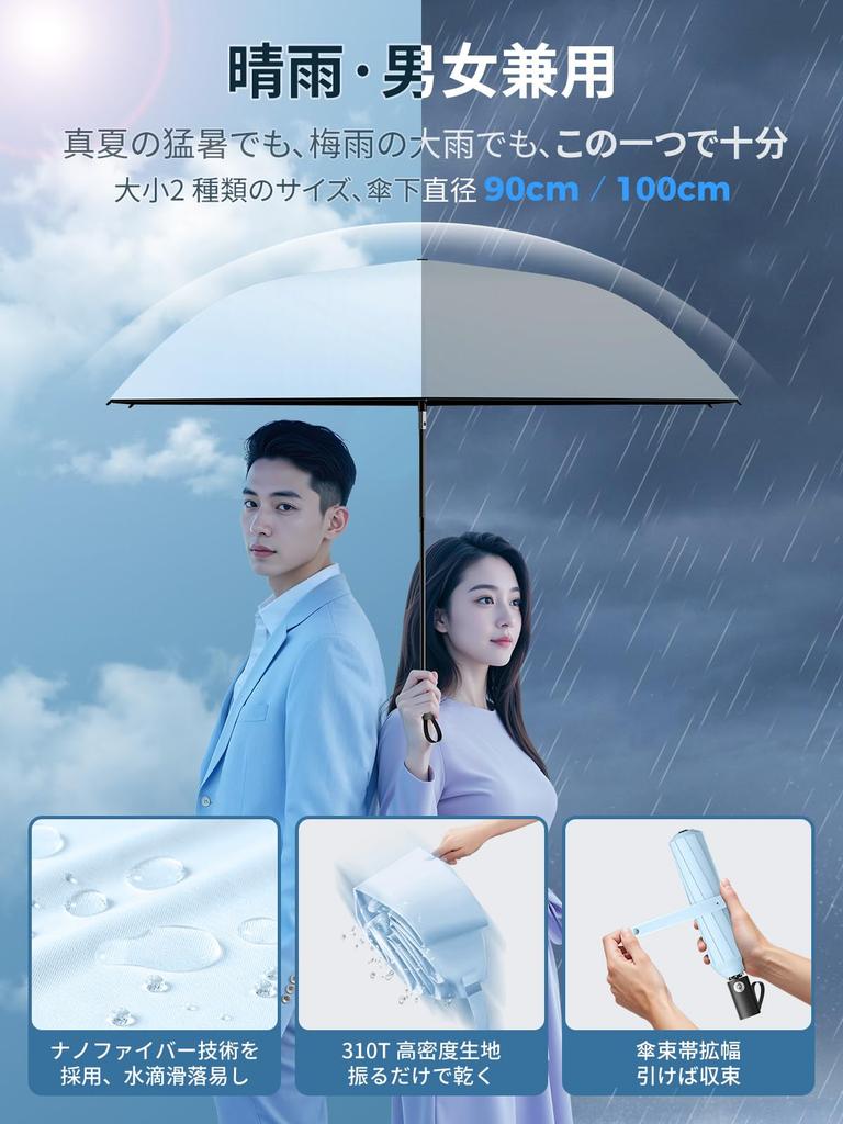 Supervised by a Sun UV Protection Light Heat Foldable Improved Automatic Opening and UPEB Folding UV Folding Windproof and Water for Both Sunny and