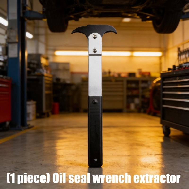 Professional Seal Puller Double Hook Tips Oil Seal Removal Tool for Various Vehicle Seal Puller Easy Grip Heavy Duty Tool