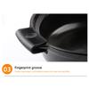 Pair Silicone Pot Handle Covers Heat Resistant Kitchen Pot Clip